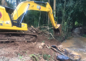 Estrada do interior está interditada para obras