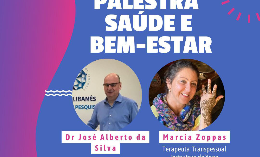 Palestra sobre saúde e bem-estar acontece na próxima semana