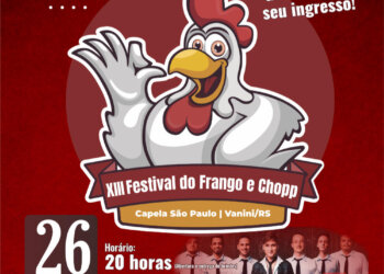 XIII Festival do Frango e Chopp será neste sábado