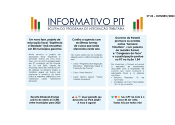 25ª edição do Informativo PIT já está disponível para a população