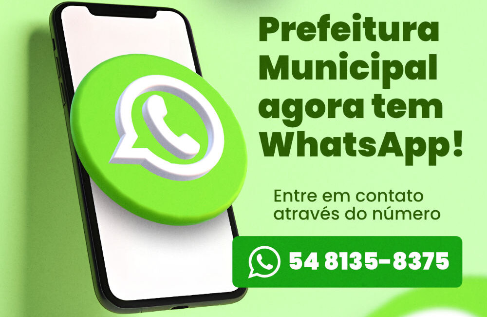 Prefeitura agora tem WhatsApp