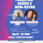 Hoje tem palestra sobre saúde e bem-estar na Casa do Idoso