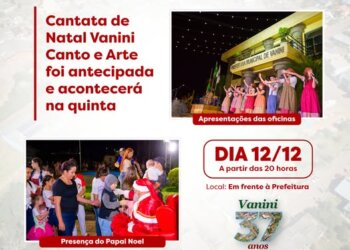 CANTATA DE NATAL SERÁ REALIZADA NA QUINTA-FEIRA