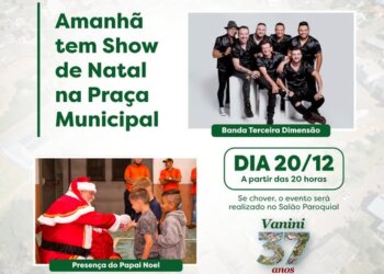 Amanhã tem Show de Natal na Praça