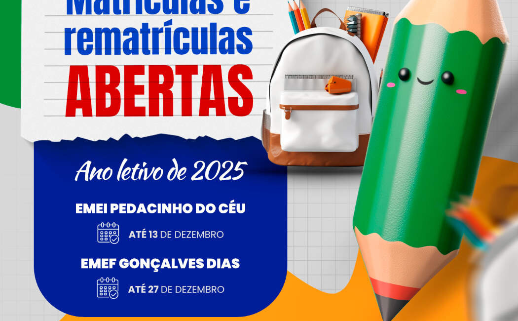 Prazo para matrículas e rematrículas na Rede Municipal de Ensino está aberto