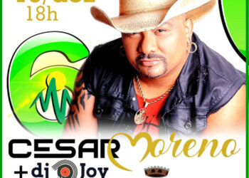 Evento de aniversário da Rádio Vanini neste domingo terá show com Cesar Moreno