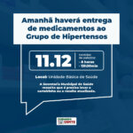 Amanhã haverá encontro do Grupo de Hipertensos