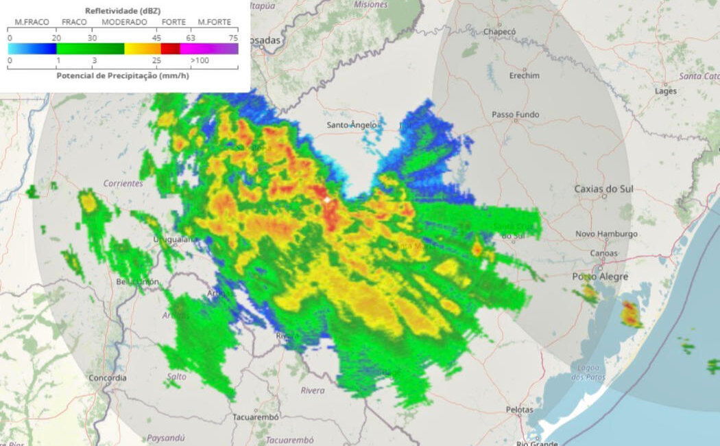 Alerta para possibilidade de temporal