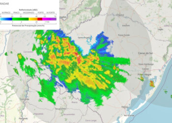Alerta para possibilidade de temporal